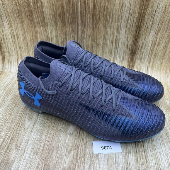 Under Armour Shadow Elite 3 FG Men\'s Size 13 Gray Blue Soccer Cleats 3028288-026 main image 8